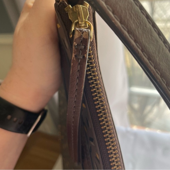 Fossil Geometric Square Crossbody Bag In Gray Yellow Blue Purse Bag Handbag - Picture 5 of 11